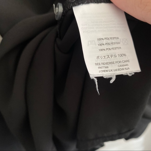 J Crew Black Bell Sleeves Blouse with Pintucks - Picture 8 of 8